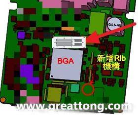 BGA_crack_stress_gaugeBGA錫球開裂改善方案